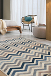 Tapis Zig-Zag pierre bleu collection Provence 60X110. MA Salgueiro. 