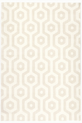 Tapis motifs hexagonaux écru et beige Vegas 140X200cm. MA Salgueiro. 