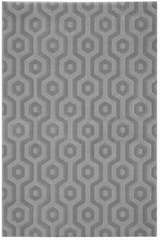Tapis motifs hexagonaux gris Vegas 140X200cm. MA Salgueiro. 