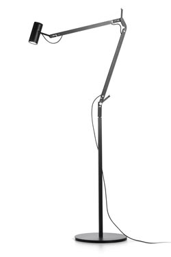 Polo black LED floor lamp . Marset. 