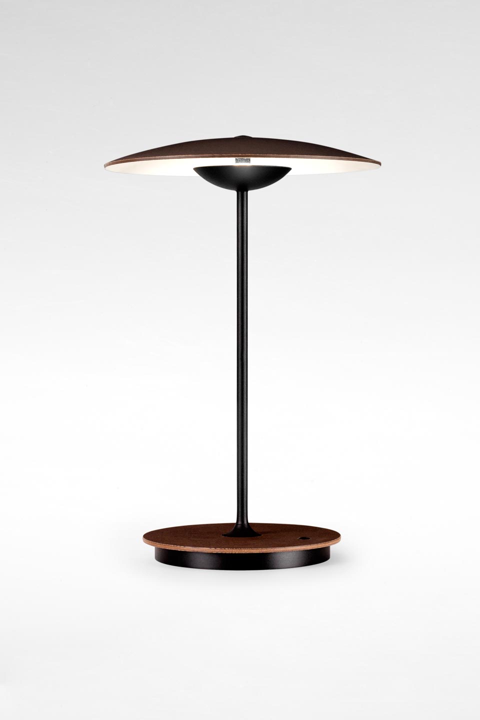 Lampe sans fil en bois wengé à LED et variateur pour la terrasse Ginger -  Réf. 17020320 - mobile