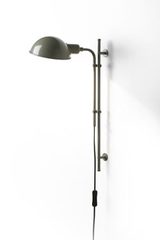 Funiculi grey lacquered metal wall light on swivel arm. Marset. 