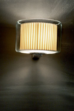 Mercer beige ribbon wall light. Marset. 