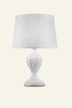Acantia lampe de de table classique blanche. Masiero. 