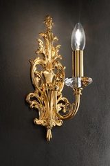 Applique classique dorée une lumière. Masiero. 