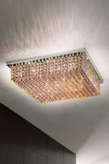 Aurea blue and yellow ceiling light . Masiero. Aurea blue and yellow ceiling light . Masiero.