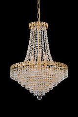 Gold and crystal chandelier 10 lights. Masiero. Gold and crystal chandelier 10 lights. Masiero.