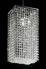 Square-section designer crystal chandelier. Masiero. Square-section designer crystal chandelier. Masiero.