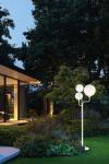 Outdoor floor lamp with 3 white ball lights tee mobile . Masiero. 