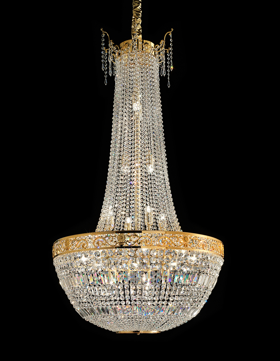 Grand lustre montgolfière 20 lumières. Masiero. Grand lustre montgolfière 20 lumières. Masiero.