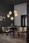 Horo suspension ronde en verre Onyx. Masiero. 