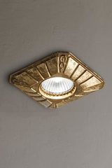 Small recessed spot in antique brass. Masiero. 