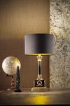 Table lamp 1 light black and gold. Masiero. 