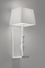 Slim white wall lamp on a bracket. Masiero. Slim white wall lamp on a bracket. Masiero.