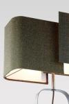 Lampe de table en marbre beige et laiton bruni. Matlight. 