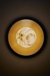 Moons alabaster round wall sconce. Matlight. 