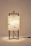 Lantern table lamp in alabaster and bronze Lantern. Matlight. Lantern table lamp in alabaster and bronze Lantern. Matlight.