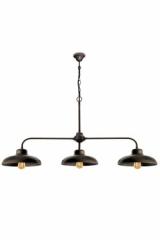 Samoa 3-light pendant in burnished brass. Moretti Luce. 