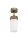 Silindar plafonnier d'extérieur cylindrique en verre opale. Moretti Luce. 