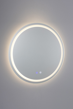 Illuminated mirror with LED strip light Soajo. Mullan. 