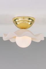 Rivale wavy and grooved ceramic ceiling light. Mullan. 