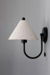 White textured ceramic wall light Tilia. Mullan. 