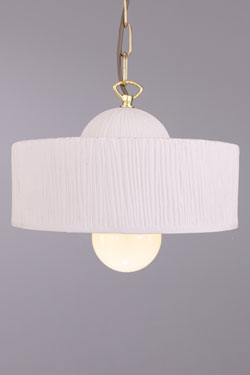 Cylindrical pendant light in textured ceramic Séville. Mullan. 