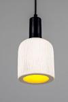 Osier natural ceramic pendant light. Mullan. 