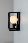 Hamilton black outdoor lantern wall lamp. Mullan. 