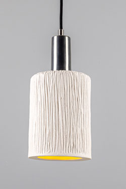 Senna textured ceramic pendant lamp. Mullan. 