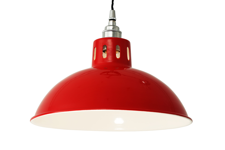 Suspension rouge style industriel Osson. Mullan. 