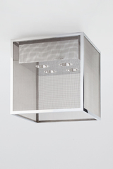 Tribeca A4 chrome metal ceiling light. Nautic by Tekna. 