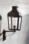 Exterior lantern in bronze and wrought iron. Nautic by Tekna. 