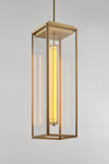 Ilford pendant in gilt bronze matte small model. Nautic by Tekna. 