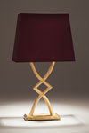 Lampe de table en bronze doré Mona. Objet insolite. 