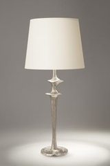 Mancha organic silver table lamp. Objet insolite. 