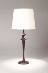 Mancha organic table lamp with black patina finish. Objet insolite. 