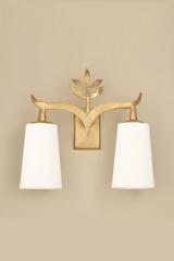 Alia double wall light golden finish. Objet insolite. 