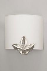 Charme square silver leaf sconce . Objet insolite. 