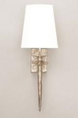 Mancha wall lamp in bronze with nickel finish. Objet insolite. 