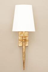 Mancha wall lamp in gilt bronze. Objet insolite. 