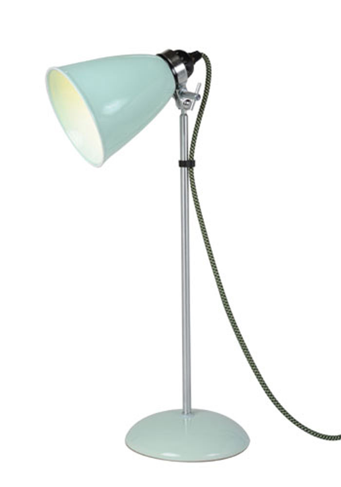 Hector lampe de table moyen modèle en porcelaine verte. Original BTC. 