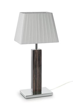 Lampe Smooth II petit modèle en bois d'ébène. Paulo Coelho. 
