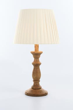 Turn Rustico lampe en bois naturel. Paulo Coelho. 