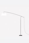 Raisa contemporary floor lamp with slender matt black metal base. Robin. Raisa contemporary floor lamp with slender matt black metal base. Robin.