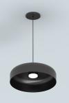 Rea contemporary pendant light in matte black aluminum. Robin. Rea contemporary pendant light in matte black aluminum. Robin.