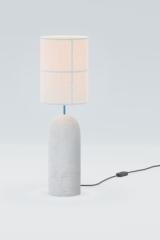 Contemporary table lamp in light grey concrete Rania. Robin. 