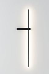 Large black metal wall light Rut. Robin. 