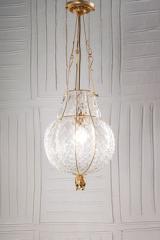 Odalisca baloton blown glass bubble pendant lamp. Siru. 