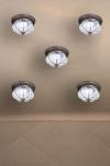 Small baloton crystal glass diamond ceiling light Raggio. Siru. 